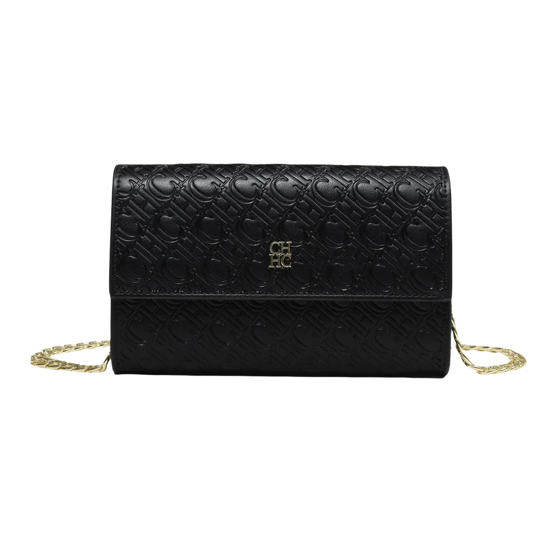 CH Fashion Letter Print Chain Shoulder Bag