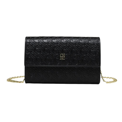 CH Fashion Letter Print Chain Shoulder Bag