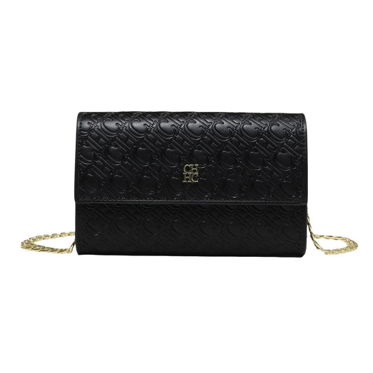 CH Fashion Letter Print Chain Shoulder Bag