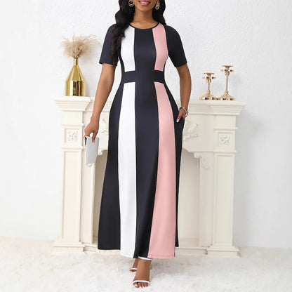 Plus Size Elegant Printed Summer Dress