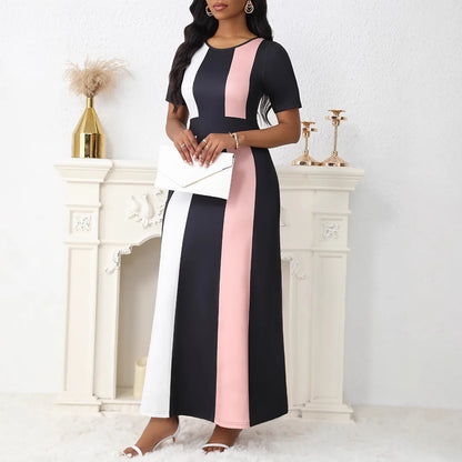 Plus Size Elegant Printed Summer Dress