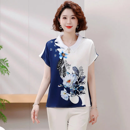 Women’s Korean Style Bow Chiffon Blouse
