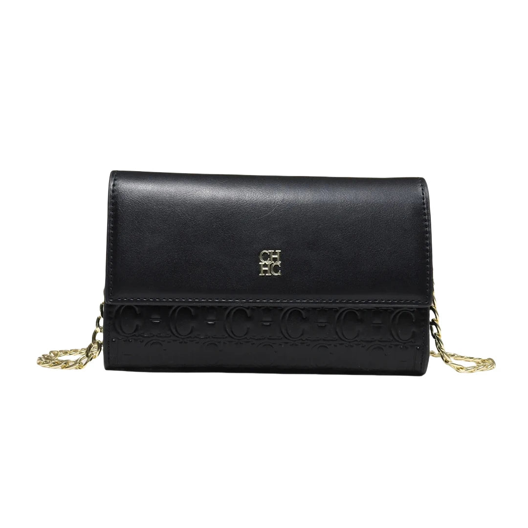 CH Fashion Letter Print Chain Shoulder Bag