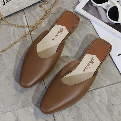 Women's Closed-Toe Flat Summer Slippers