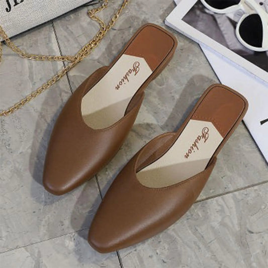 Women's Closed-Toe Flat Summer Slippers