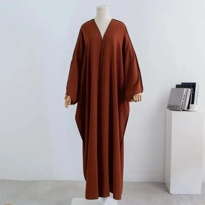 Smocked Sleeve One-Piece Prayer Abaya for Women