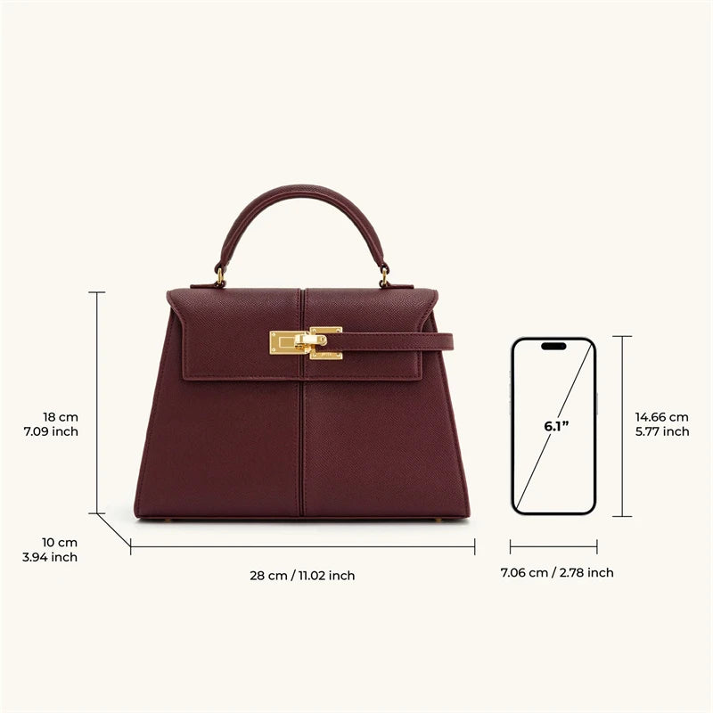 JW PEI Elise Burgundy Crossbody Handbag