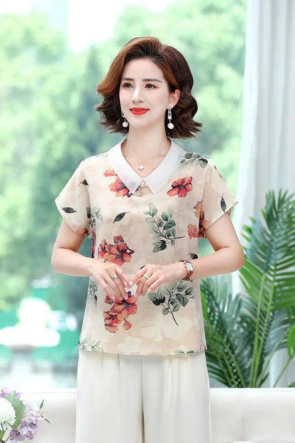 Women’s Korean Style Bow Chiffon Blouse