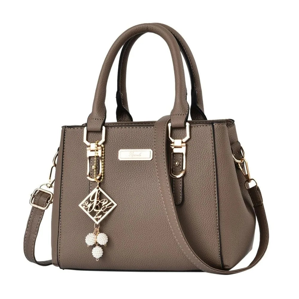 Large Capacity Leather Shoulder Messenger Bag for Women