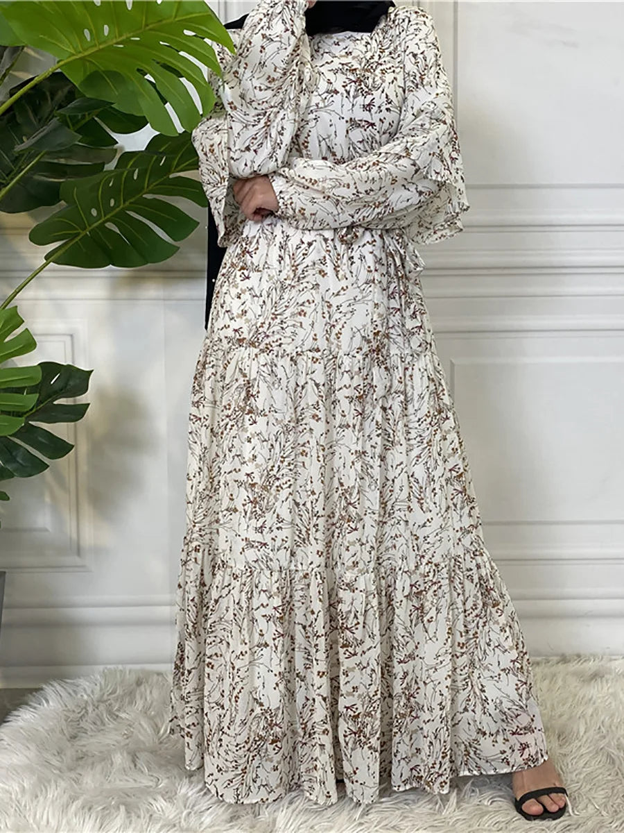 Modest Ramadan Kaftan Abaya Maxi Dress for Women