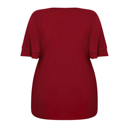 Plus Size V-Neck T-Shirt Dress