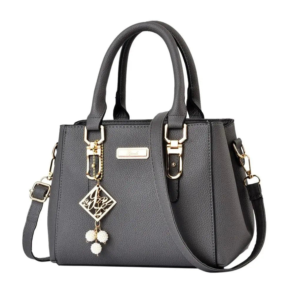 Large Capacity Leather Shoulder Messenger Bag for Women