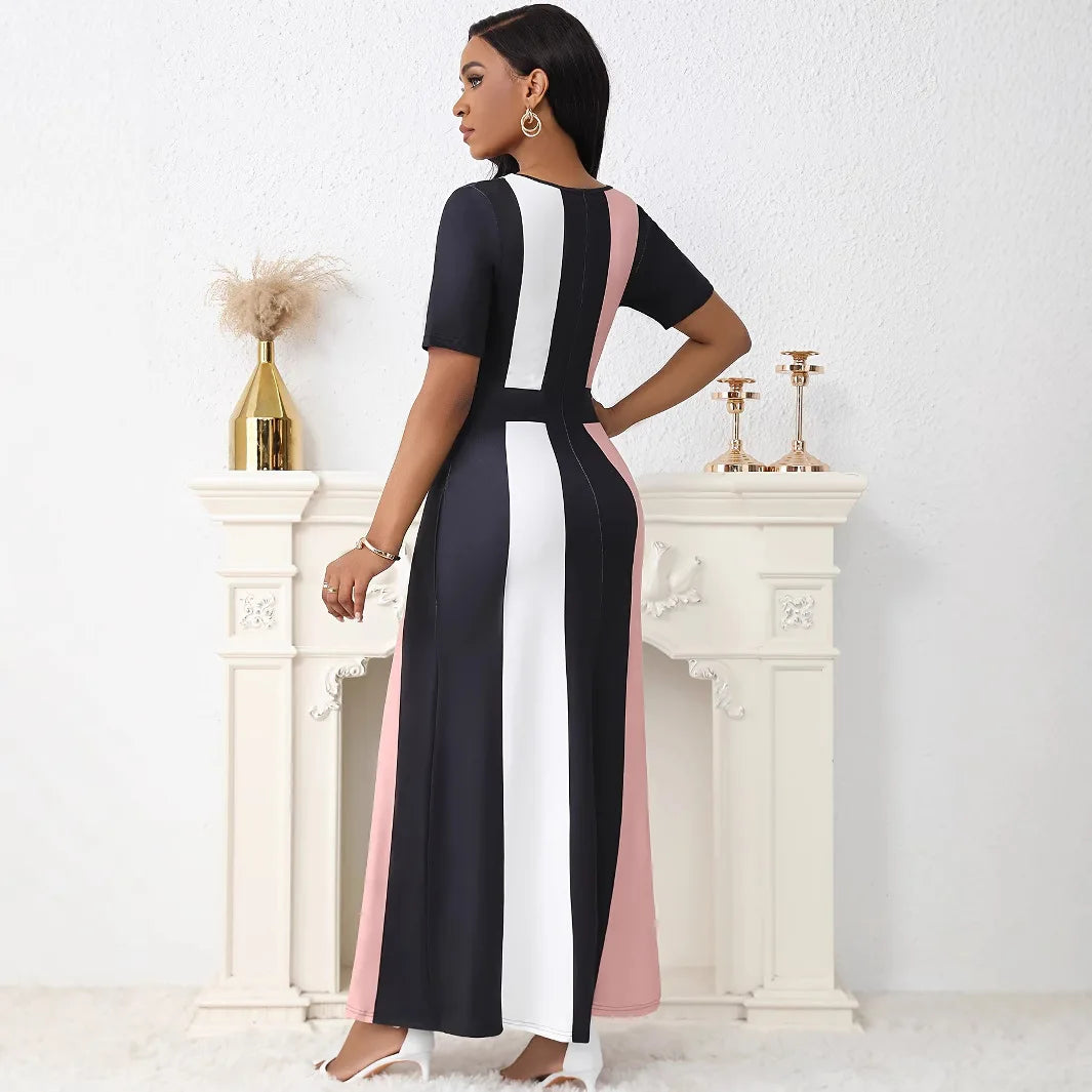 Plus Size Elegant Printed Summer Dress