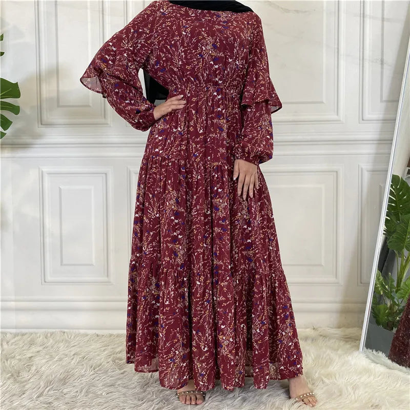 Modest Ramadan Kaftan Abaya Maxi Dress for Women