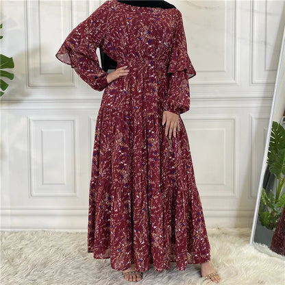 Modest Ramadan Kaftan Abaya Maxi Dress for Women