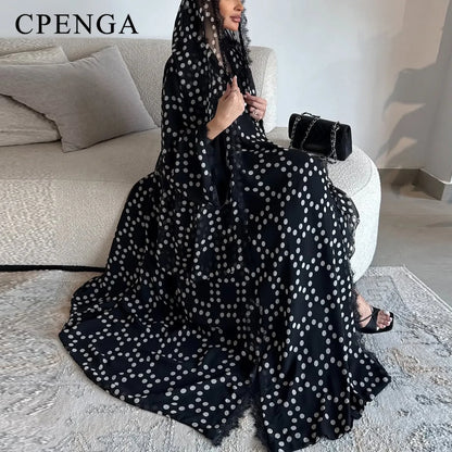 Dubai Abaya Dress with Hijab for Women – Loose Kaftan Robe