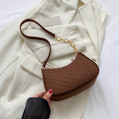 Mini Crescent Shoulder Bag for Women