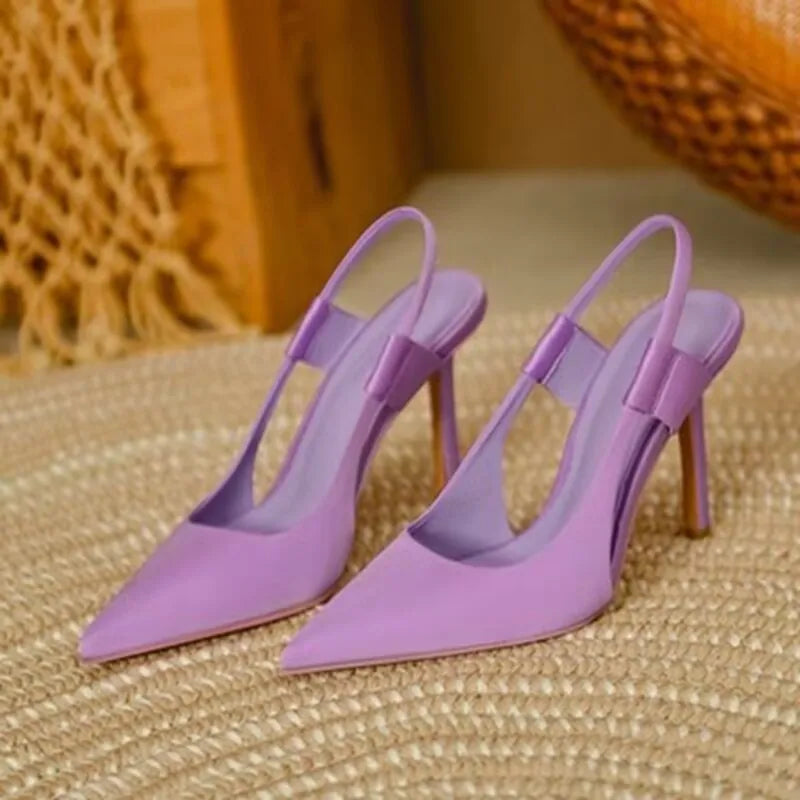 Women's Closed-Toe Mid Heel Hollow Sandals
