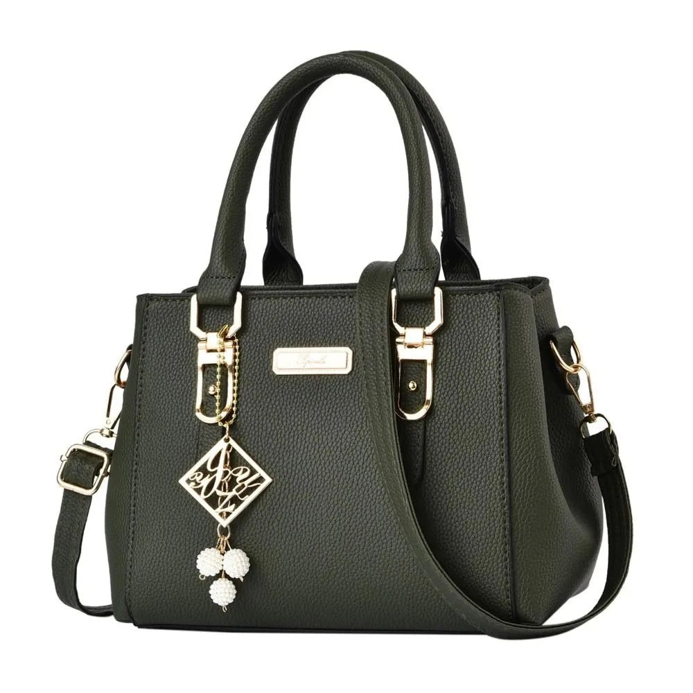 Large Capacity Leather Shoulder Messenger Bag for Women