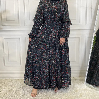 Modest Ramadan Kaftan Abaya Maxi Dress for Women