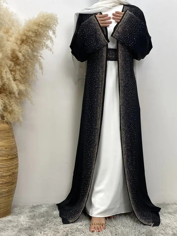 Luxury Dubai Sequin Beaded Kaftan Abaya Dress for Women