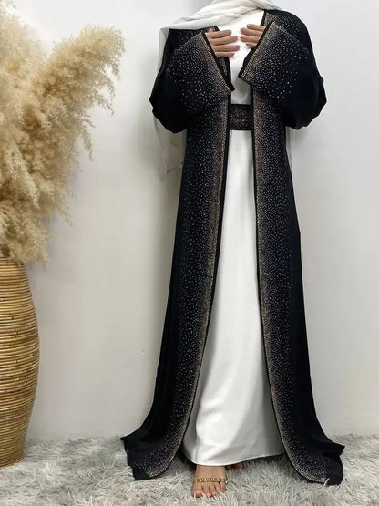 Luxury Dubai Sequin Beaded Kaftan Abaya Dress for Women