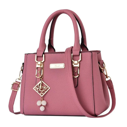 Large Capacity Leather Shoulder Messenger Bag for Women