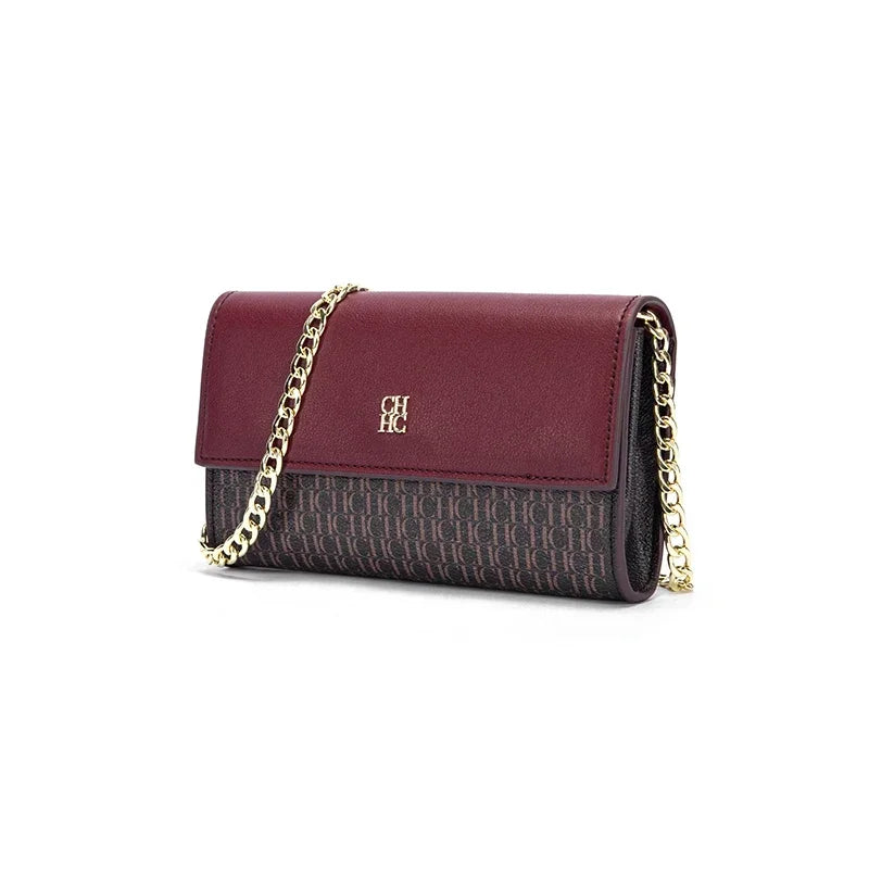 CH Fashion Letter Print Chain Shoulder Bag