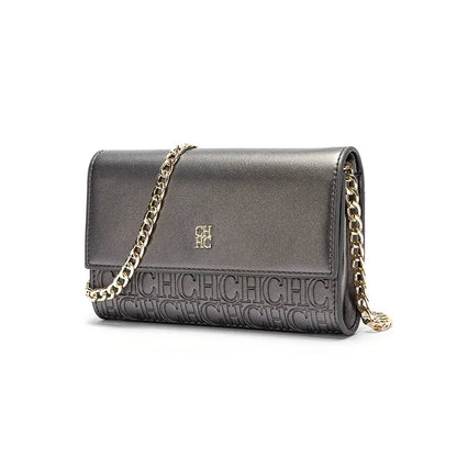CH Fashion Letter Print Chain Shoulder Bag