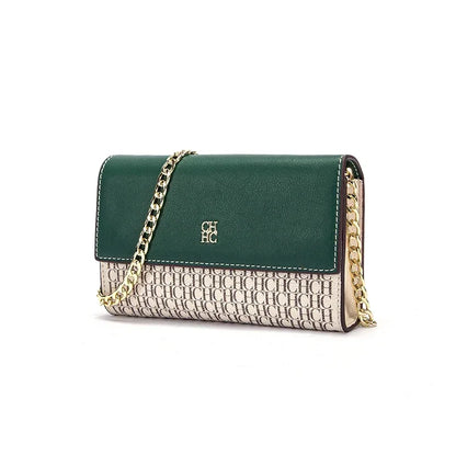 CH Fashion Letter Print Chain Shoulder Bag