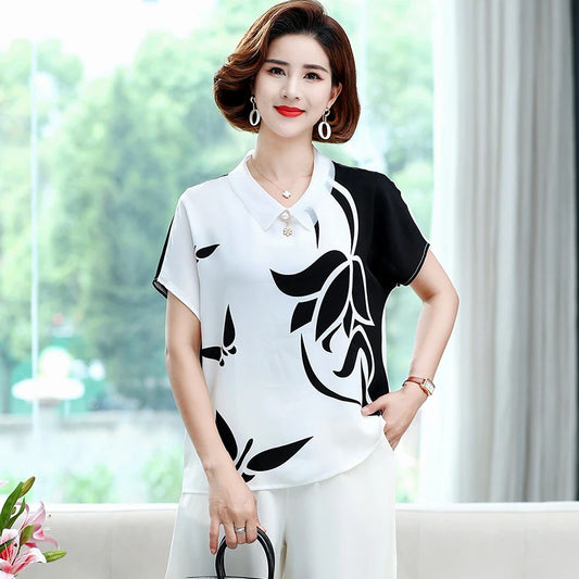 Women’s Korean Style Bow Chiffon Blouse