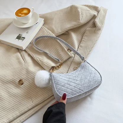 Mini Crescent Shoulder Bag for Women