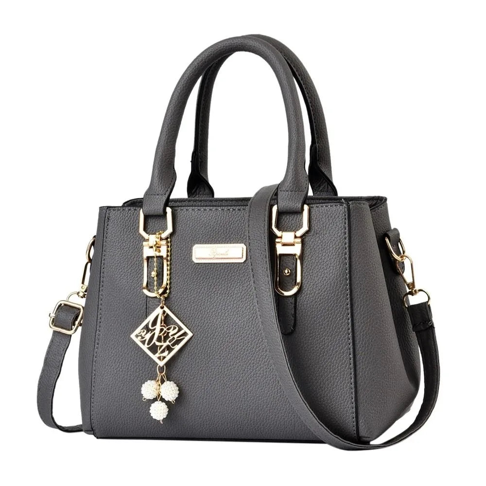 Large Capacity Leather Shoulder Messenger Bag for Women