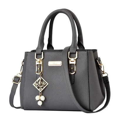 Large Capacity Leather Shoulder Messenger Bag for Women