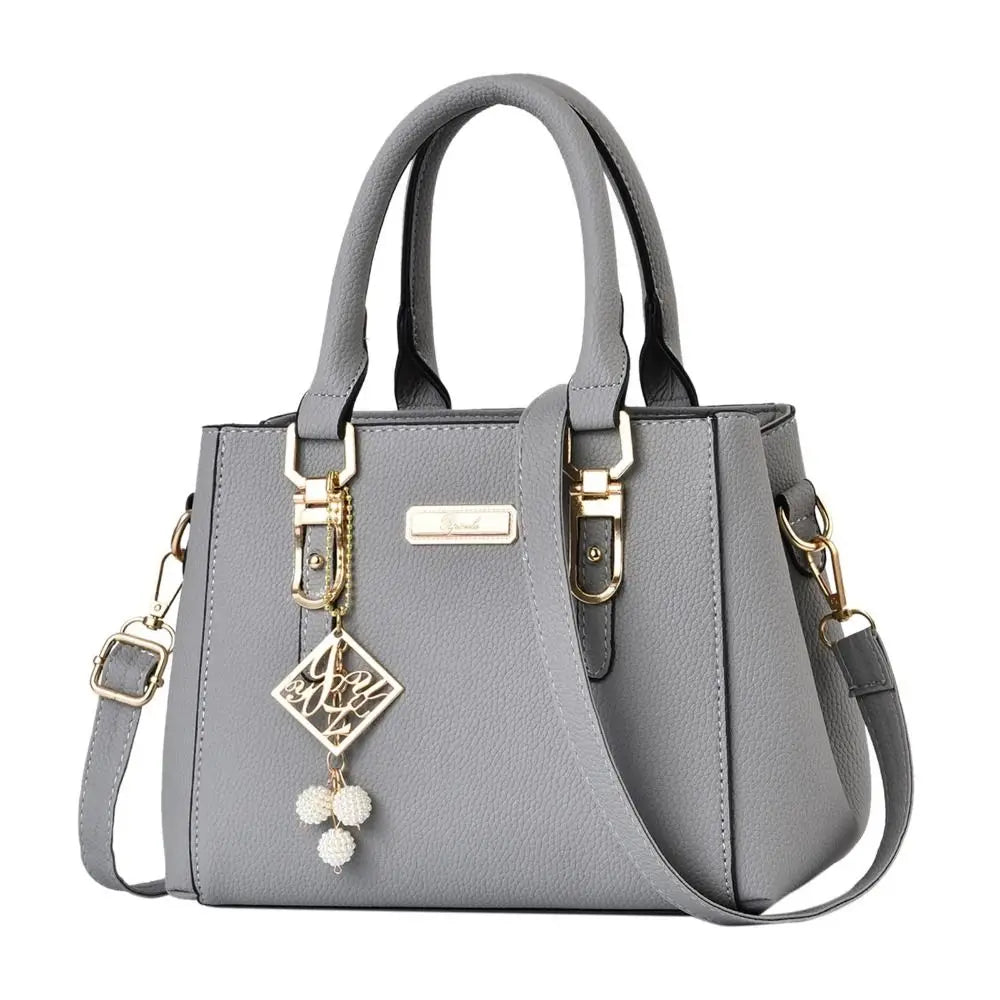 Large Capacity Leather Shoulder Messenger Bag for Women