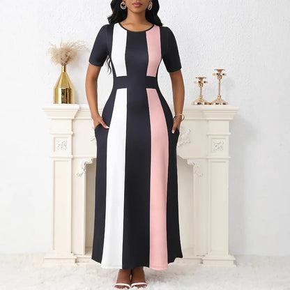 Plus Size Elegant Printed Summer Dress