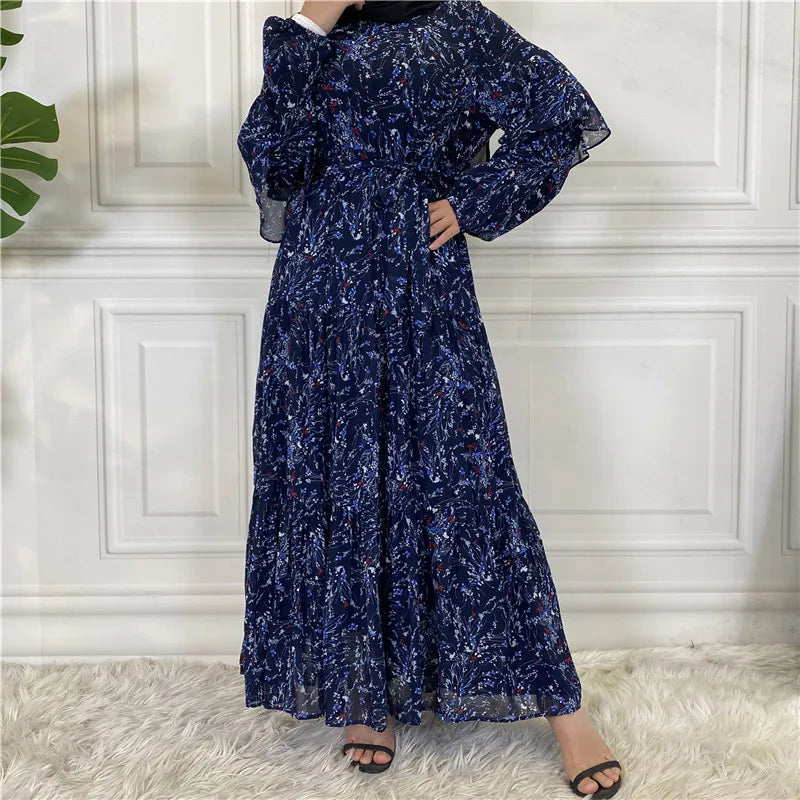Modest Ramadan Kaftan Abaya Maxi Dress for Women