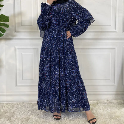 Modest Ramadan Kaftan Abaya Maxi Dress for Women