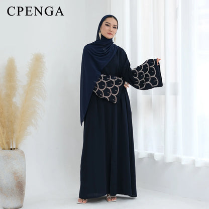Luxury Dubai Modest Abaya Cardigan Dress for Women