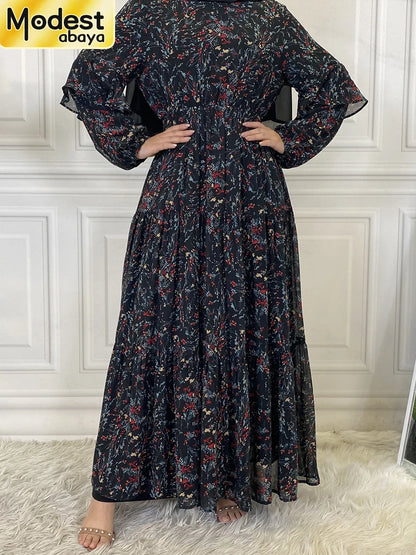 Modest Ramadan Kaftan Abaya Maxi Dress for Women