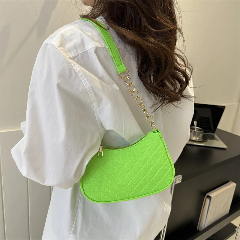 Mini Crescent Shoulder Bag for Women