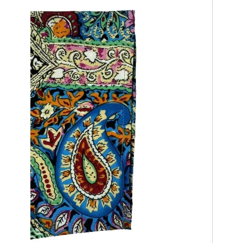 Plus Size Bohemian Print V-Neck Casual Blouse
