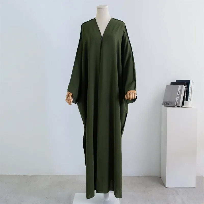 Smocked Sleeve One-Piece Prayer Abaya for Women