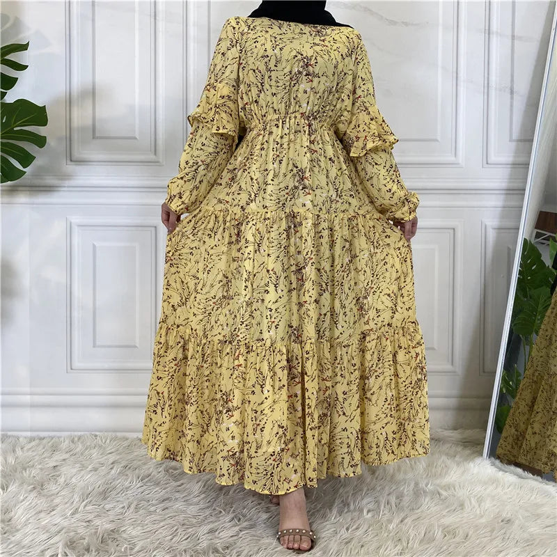 Modest Ramadan Kaftan Abaya Maxi Dress for Women