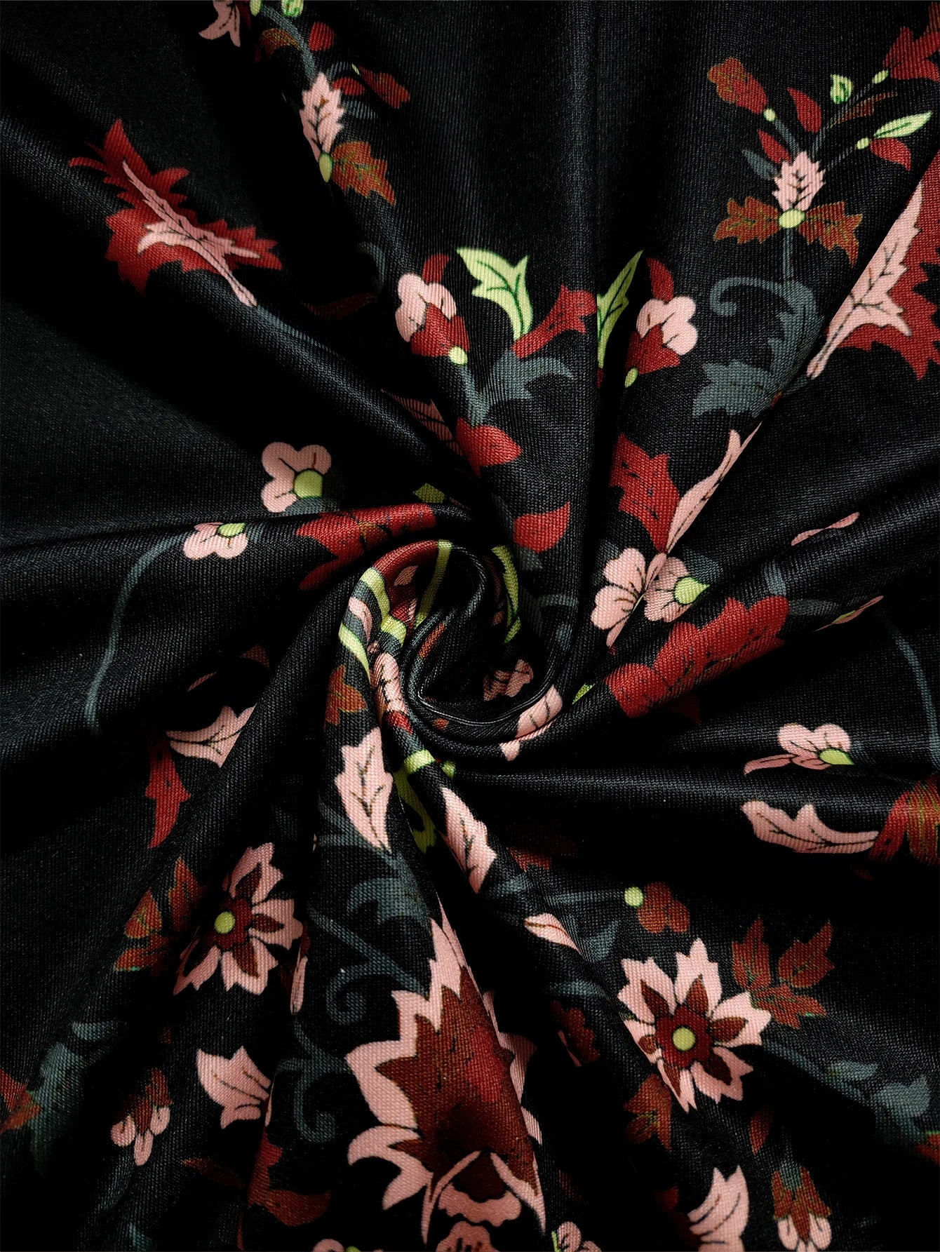Plus Size Boho Floral V-Neck Maxi Dress
