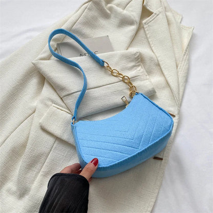 Mini Crescent Shoulder Bag for Women