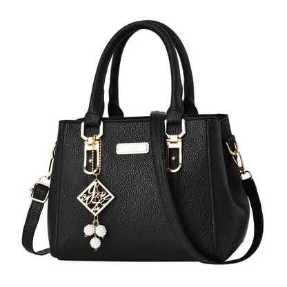 Large Capacity Leather Shoulder Messenger Bag for Women