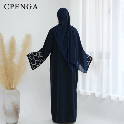 Luxury Dubai Modest Abaya Cardigan Dress for Women
