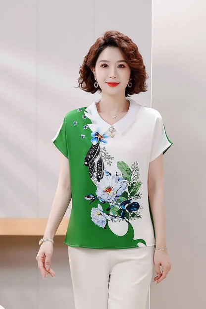 Women’s Korean Style Bow Chiffon Blouse