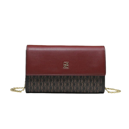 CH Fashion Letter Print Chain Shoulder Bag